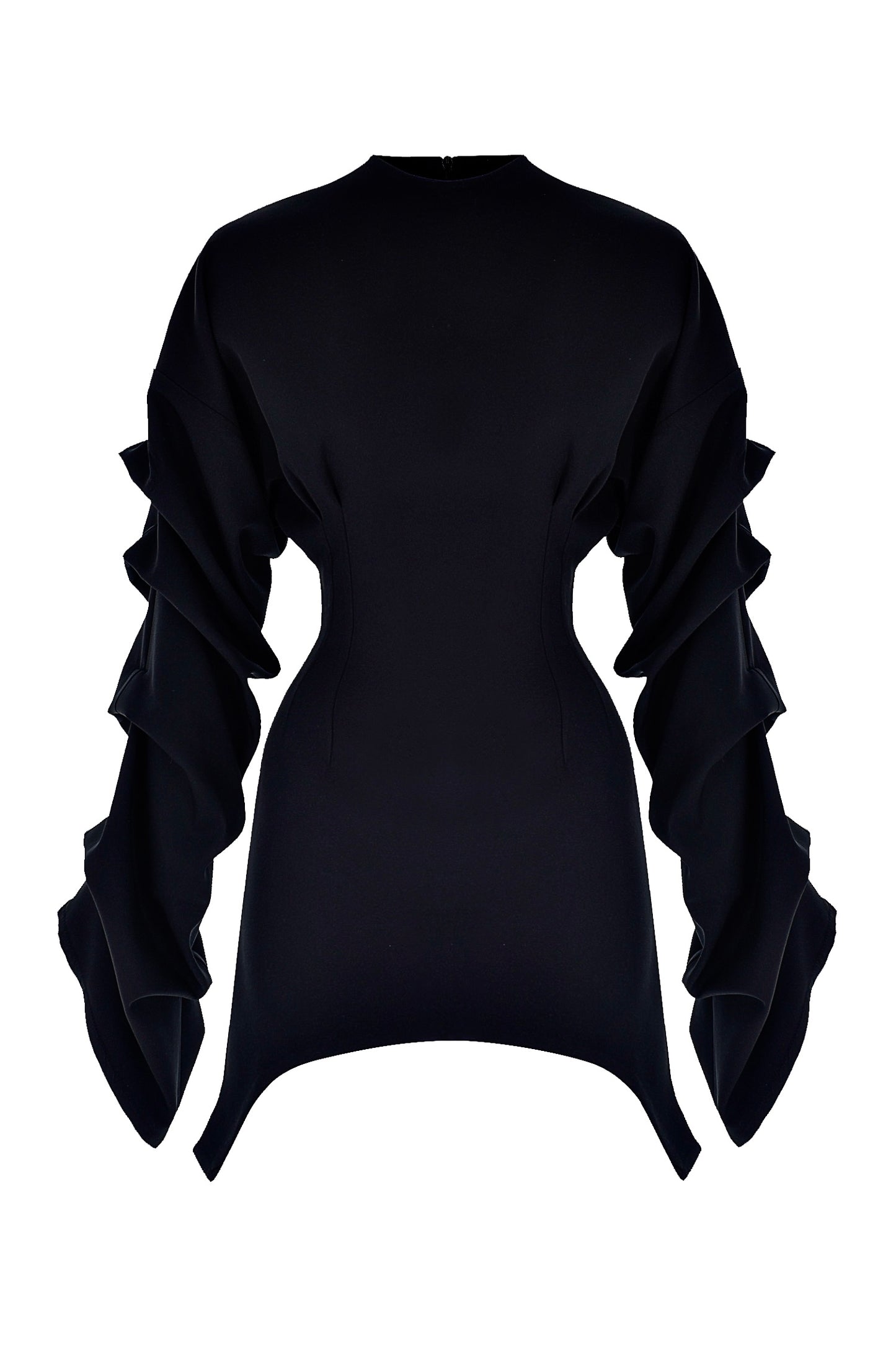 DRAPPED B.S. DRESS